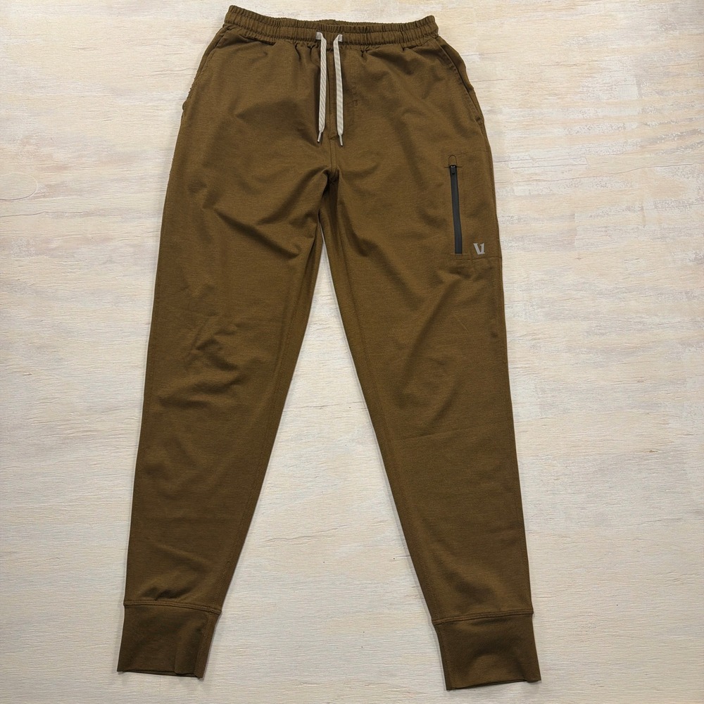 Vuori Jogger Sunday Performance Small Zip Pockets Brown Mens V416